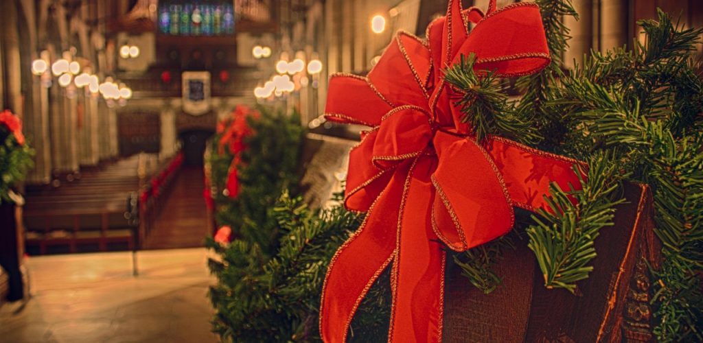 church, christmas, ribbon, holiday, religious, decoration, traditional, christmas, christmas, christmas, christmas, christmas